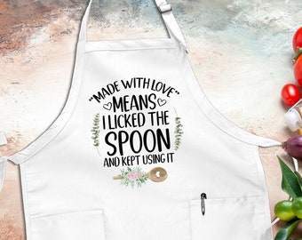 Funny Saying Kitchen Apron, Cooking Apron, Housewarming Gift, Adjustable Apron, Women's Apron Gift, Kitchen Chef Apron, Kitchen Gift Ideas