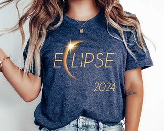 Total Solar Eclipse 2024 T-shirt, Astronomy Shirt, Celestial Event Shirt, Eclipse Lover Gift, Eclipse Group Shirts, Lunar Eclipse T-shirt