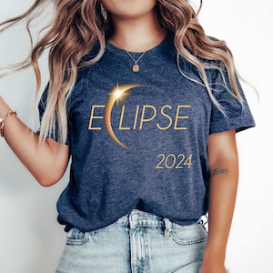 Total Solar Eclipse 2024 T-shirt, Astronomy Shirt, Celestial Event Shirt, Eclipse Lover Gift, Eclipse Group Shirts, Lunar Eclipse T-shirt