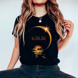 Total Solar Eclipse T-shirt, April 8th 2024 T-shirt, Lunar Eclipse Shirt, Eclipse Lover Gift, Celestial Event Shirt, Astronomy T-shirt