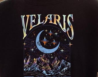 Velaris City Of Starlight Sweatshirt, Moon And Stars Hoodie, Fantasy Book Lover Gift, Velaris Hoodie, Moon Phase Sweatshirt, Lunar Hoodie