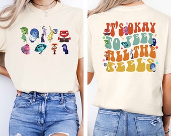 Está bien sentir camisa, regalo de Disney, camiseta de Disneyland, camisa de todos los sentimientos, viaje de Disney, camisa de Disneyworld, camiseta de cumpleaños, camisa de dibujos animados