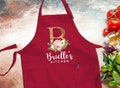 Personalized Name Apron, Master Chef Apron, Gift For Her, Monogrammed Apron, Mom Apron Gift, Floral Kitchen Apron, Mother's Day Gift product logo