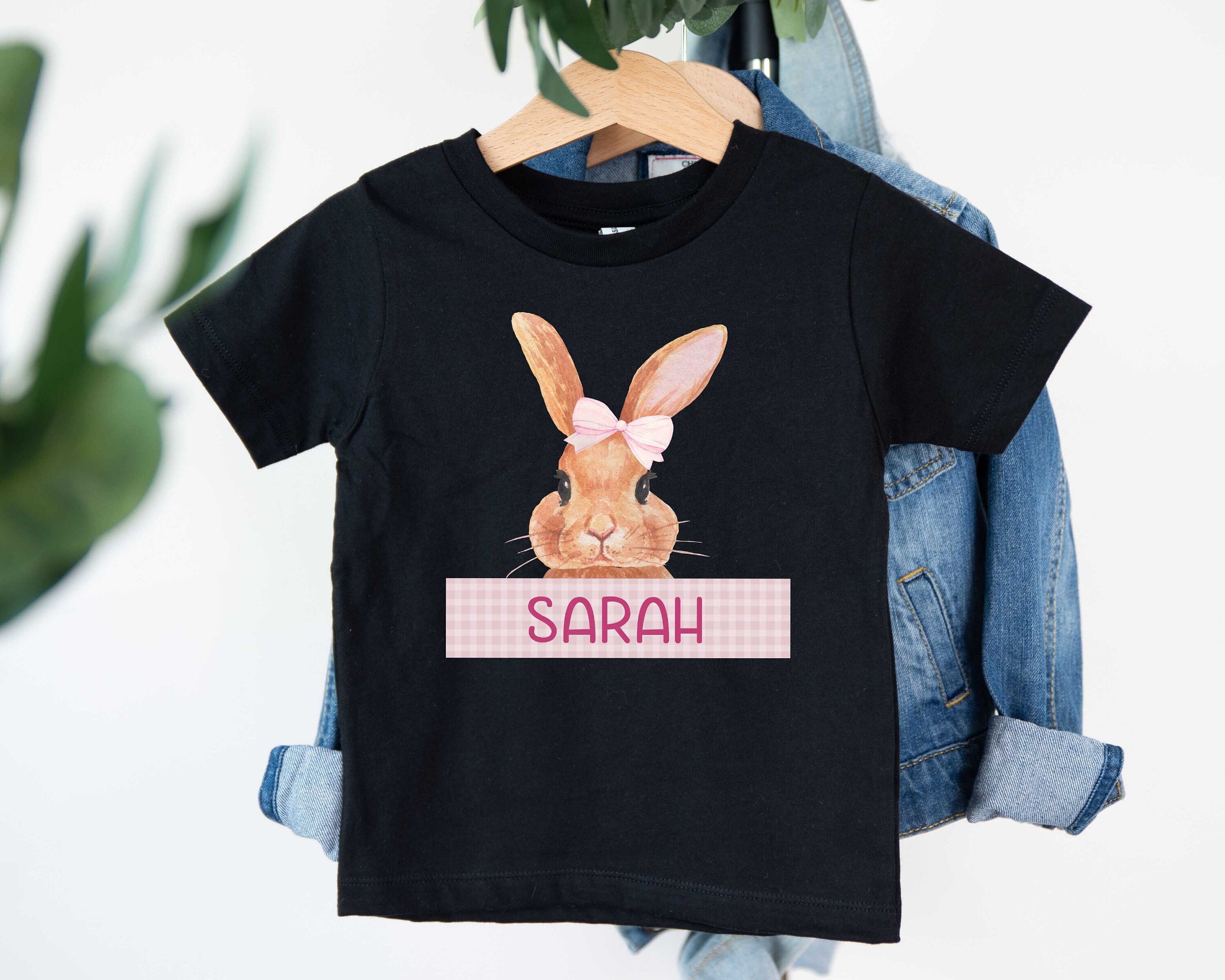 Custom Name Easter Bunny T-shirt, Personalized Easter Shirt, Kids Easter Shirts, Kids Clothing, Easter Day Gift, Custom Kids T-shirt