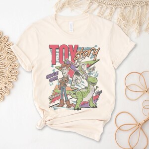 Toy Story Retro 90s Shirt Woody Buzz Lightyear Rex Since 1995 | Vintage Disney Graphic Tee Birthday Gift Fan Unisex Nostalgia Presents image 3