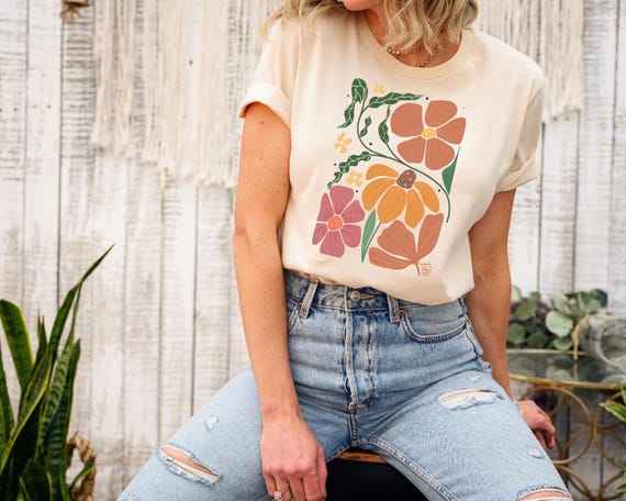 FDT Floral Shirt, Political Tshirt, Not My President, Liberal Feminist Tee, Foxtrot Delta Tango, Never Trump Shirt, Flower Political
