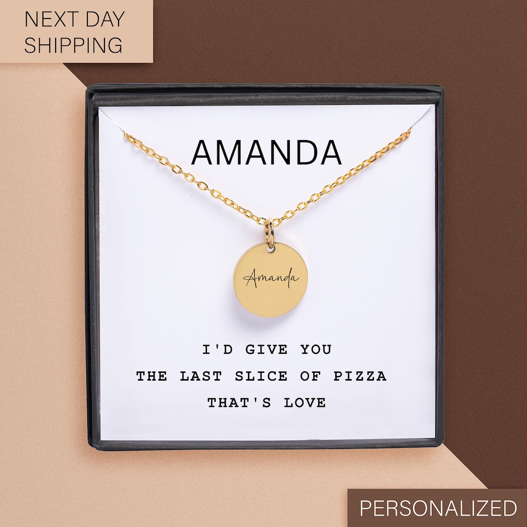 Funny Pendant Necklace for Friend With Message Card, Funny Gift for