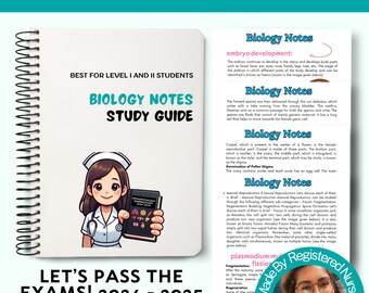 Das ultimative Biologie-Notizen-Bündel: Pflege- & AP Biologie-Lernführer (Digitaler Download)