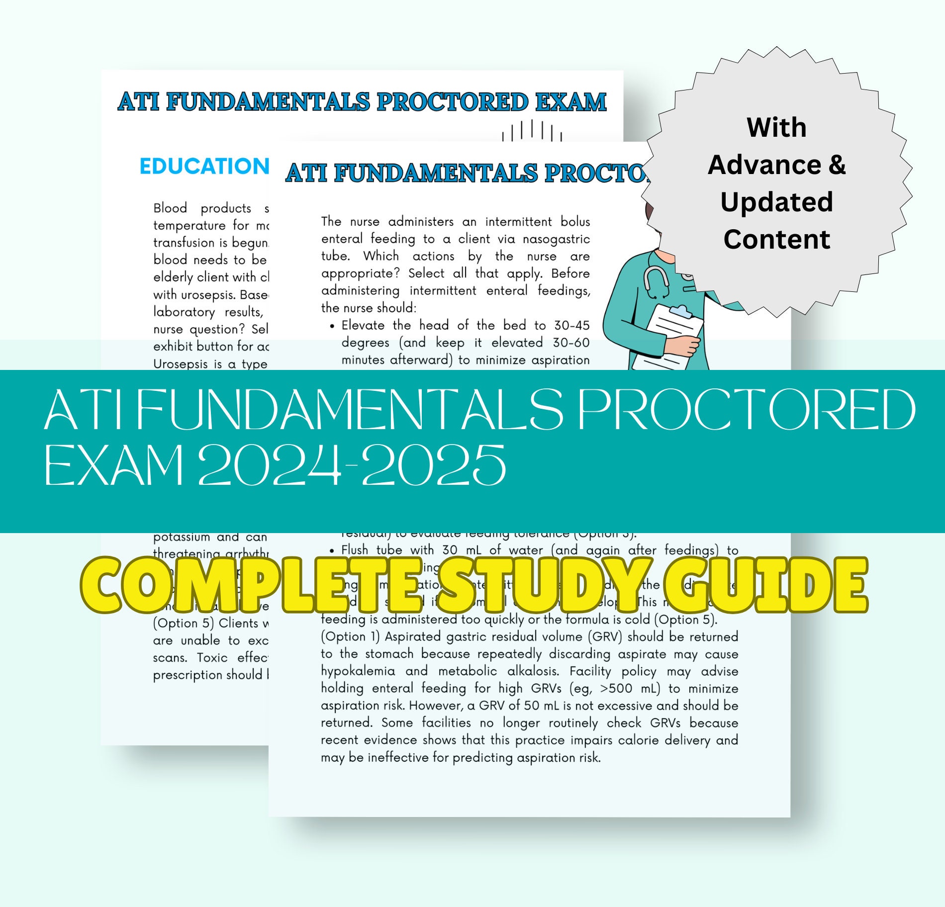 ATI Fundamentals Proctored Exam Study Guide (digital Download) - Etsy