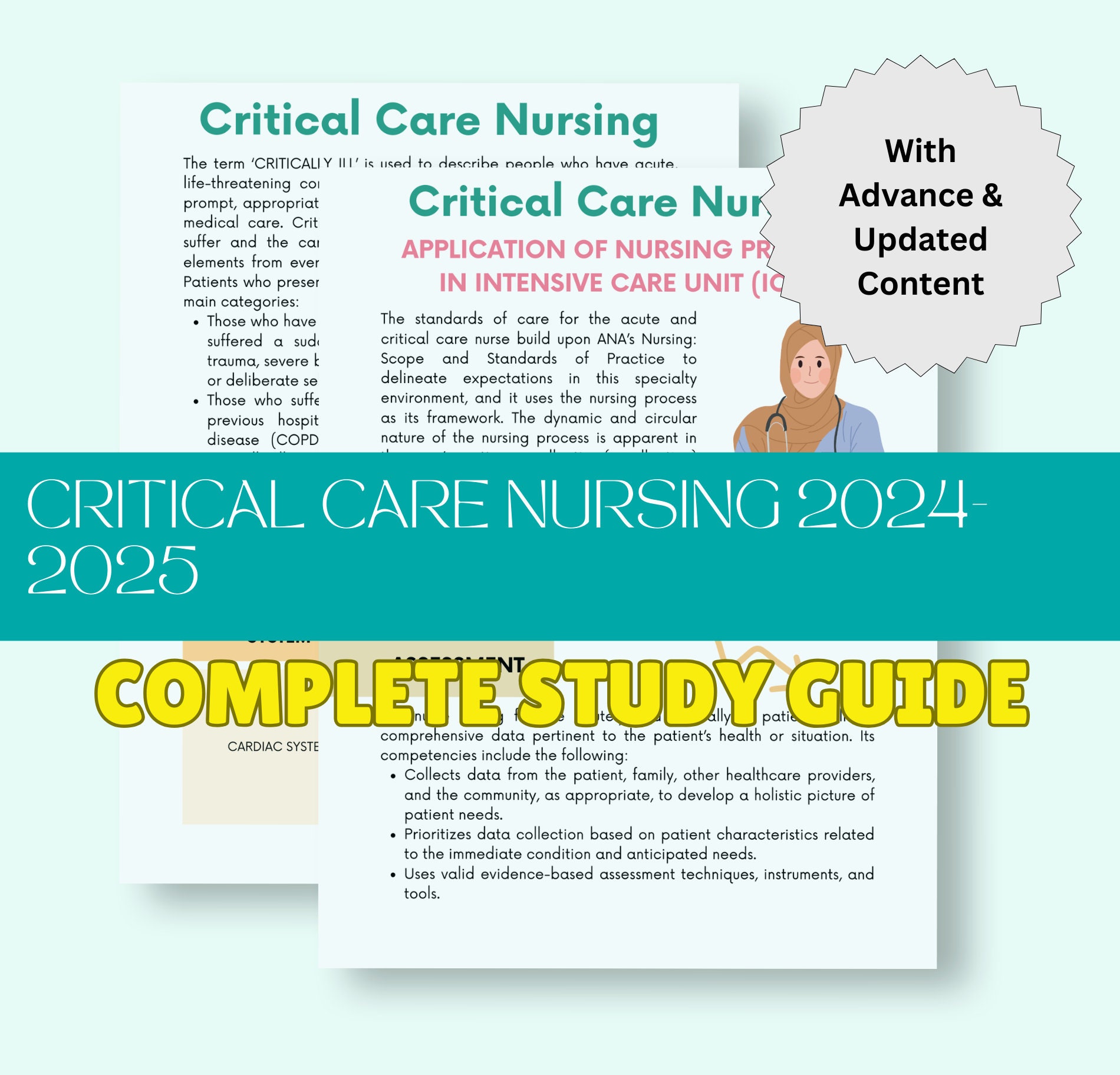 Critical Care Nursing Study Guide 2024 Edition (digital Download) - Etsy