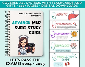 Med-Surg Nursing Study Guide: 270+ Pages (Digital Download)
