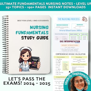 Nursing Fundamentals Study Guide: Comprehensive Notes (Digital Download)