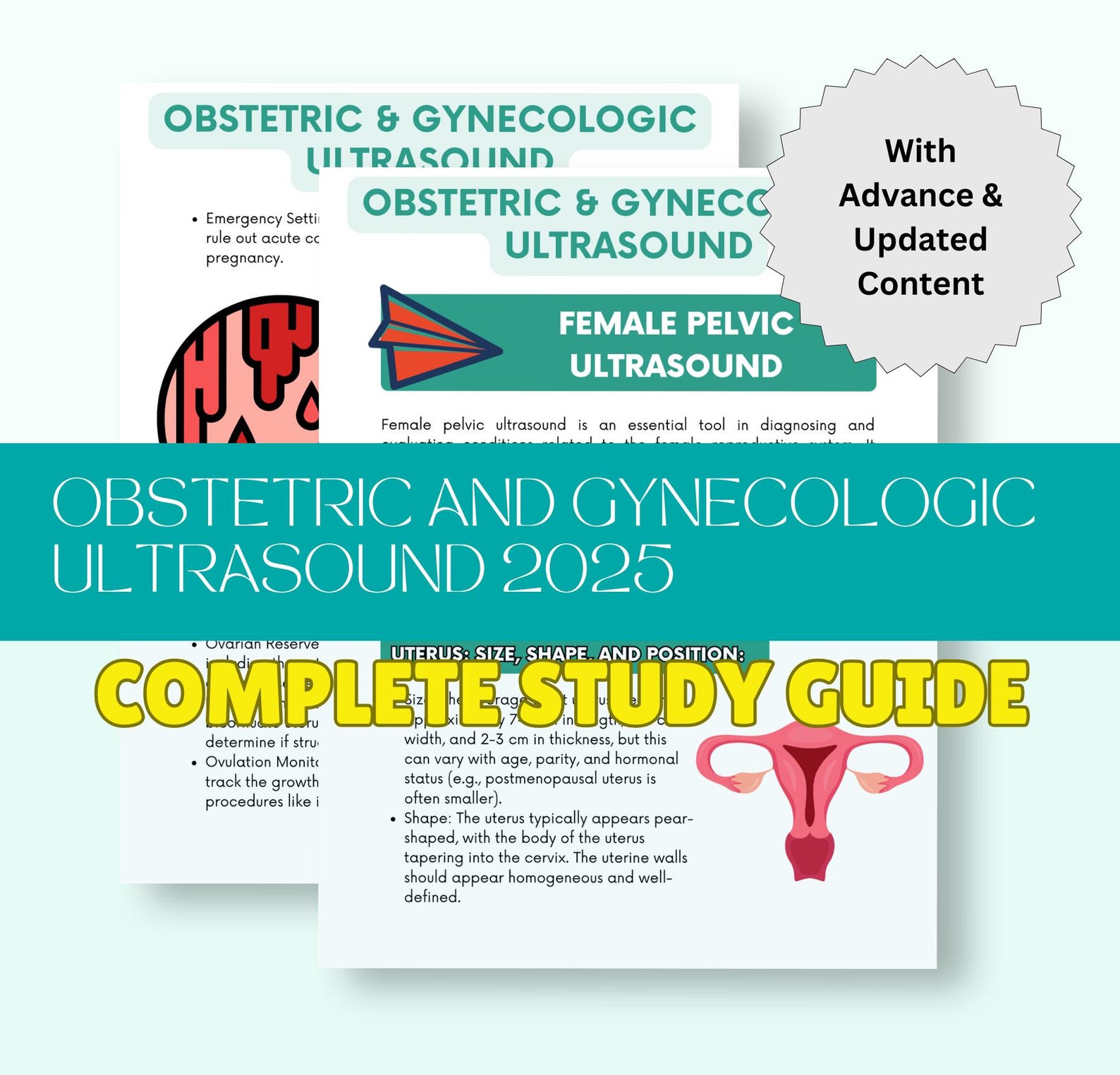 Obstetric and Gynecologic Ultrasound Study Guide Comprehensive OB/GYN ...