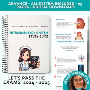 Integumentary System Study Guide: Anatomy & Physiology Notes (Digital Download)