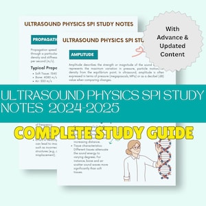 Ultrasound Physics SPI Study Notes | Sonography Exam Prep Guide | SPI ...