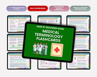 Medizinische Terminologie Karteikarten PDF | Lernnotizen, Stammwörter, Präfixe und Suffixe | Pflege Medizin-Studenten