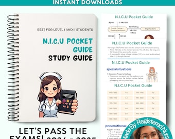 NICU Pocket Guide: Neonatal Nurse Reference (18 Pages)