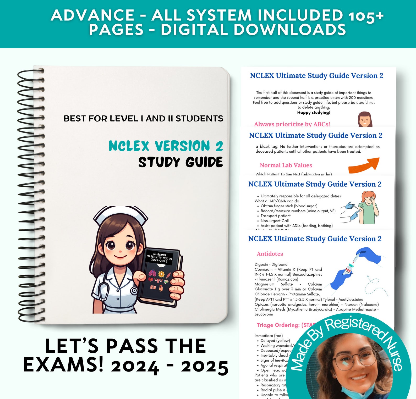 NCLEX Study Guide Version 2: Ultimate Prep (PDF) - Etsy