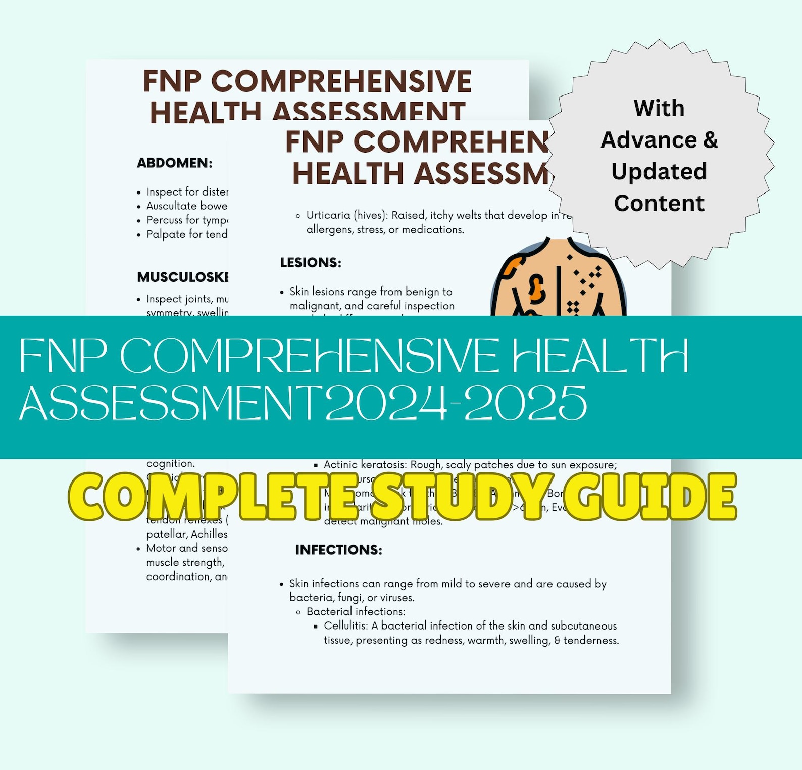 FNP Comprehensive Health Assessment Guide: Digital Resource (PDF) - Etsy