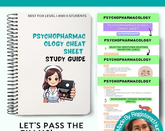 Psychopharmacology Cheat Sheet: Mental Health Medications Guide (PDF Download)
