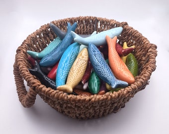 Ceramic Sardine Fridge Magnet