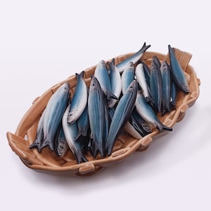 Hand-Painted Sardine Magnet: A Catch of the Day for Your Kitchen