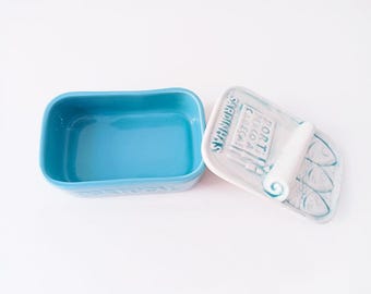 Hand-painted Ceramic Soap Box - Aguada Edition