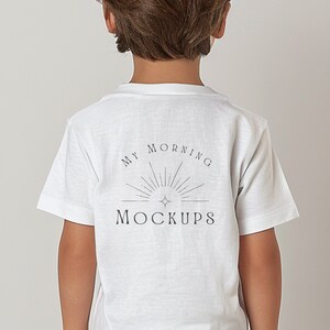 Gildan 5000B Mockup T-shirt Mockup Gildan 5000B Back Mockup Youth Mockup White TShirt Mockups Kids 5000B Mockup Print On demand Shirt Mockup
