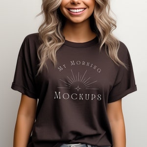 Gildan 5000 Mockup T-shirt Mockup 5000 Brown Mockup Brown T-Shirt Mockup Gildan 5000 Dark Chocolate Mockup5000 T-Shirt Dark Chocolate Mockup