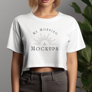 AS 4062 Mockup T-shirt Mockup AS Color 4062 Mockup Crop Tee 4062 Mockup Cropped Tee Mockup 4062 Mockup Print on Demand Mockups cropped top