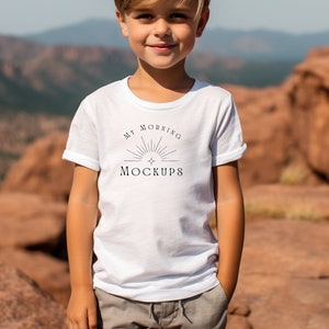 Gildan 5000B Mockup T-Shirt Mockup Gildan 5000 Mockup White Gildan 5000B Mockup Kid T-Shirt Mock-up Gildan 5000B White Tshirt Gildan Mock Up