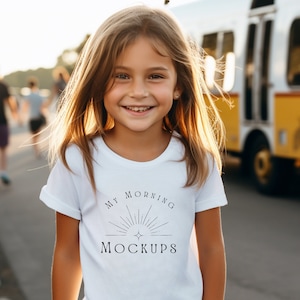 Bella Canvas 3001 Mockup T-Shirt Mockup Shirt Mockup Bella Canvas 3001Y Mockup Back to School Youth Mockup Print on Demand Kid Tshirt Mockup