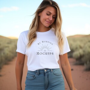 White Bella Canvas 8882 Mockup Cropped T-Shirt Mockup 8882 Mockup Cropped White Shirt Mockup Bella Canvas 8882 Mock Up White Cropped Mock-up