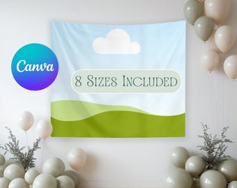 Tapestry Mockup Canva Template