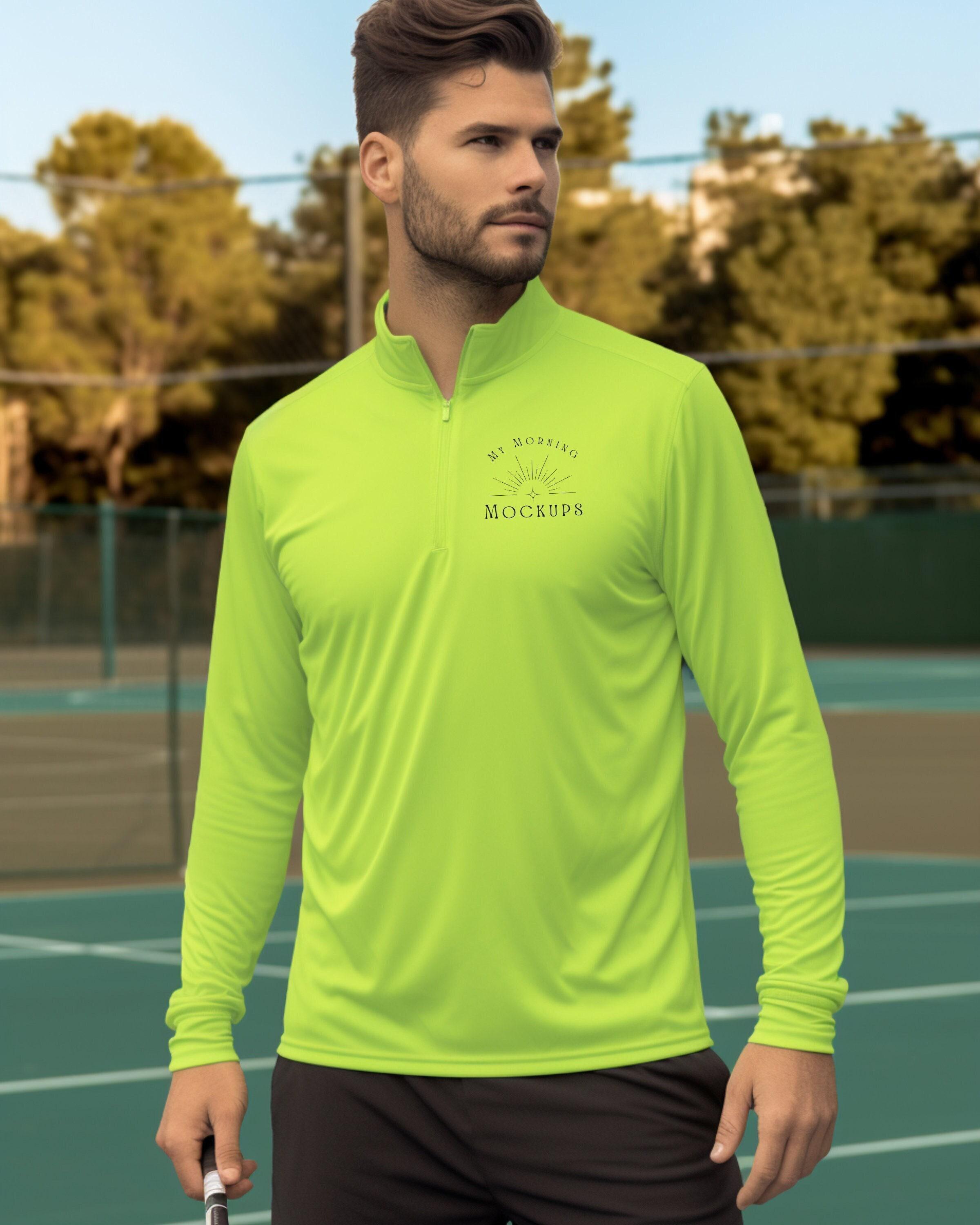 Sport Tek 3571 Mockup Sport Tek Mockup Quarter Zip Mockup Lime