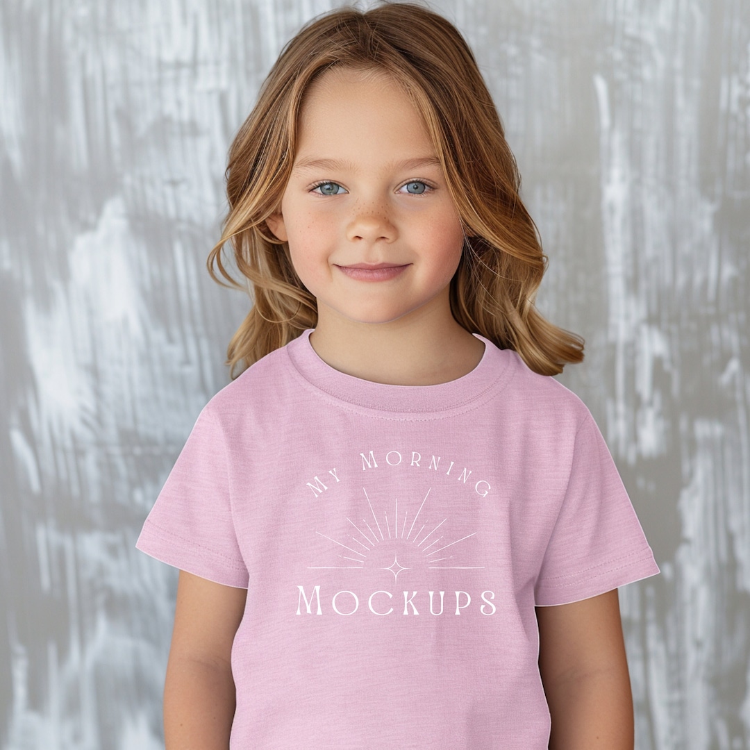 Gildan 5000B Mockup T-shirt Mockup Pink 5000B Mockup Youth Mockup Pink ...