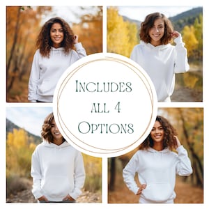 Gildan 18500 Mockup Hoodie Mockup Bundle 18500 White Mockup Fall Gildan 18500 Mockup Mockup bundle fall Hoodie Womans 18500 Mockup bundle