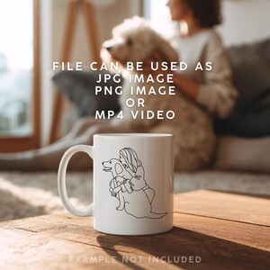 Dog Mug Mockup Video: 11oz Ceramic Coffee Mug MP4 Video 5 Second Digital Download image 2