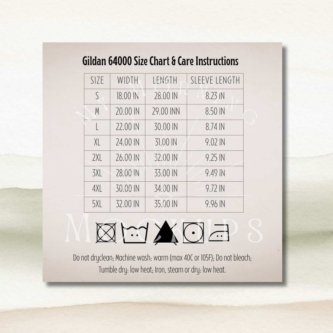 Gildan 64000 Size Chart Gildan 64000 Size Chart Gildan 64000 Care
