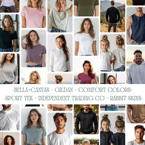 Pacchetto di oltre 5000 mockup: Gildan, Bella Canvas, Comfort Colors (download digitale) immagine 4