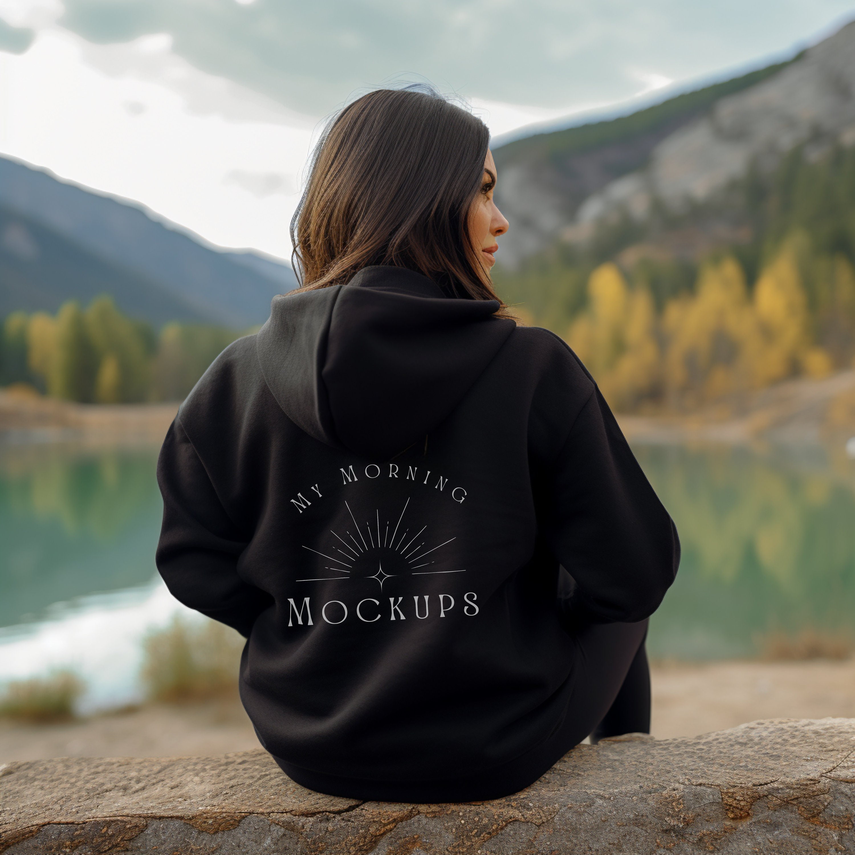 Logo on back of hoodie online