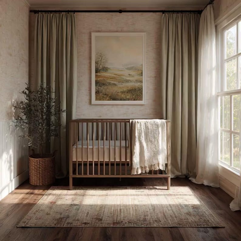 Nursery Frame Video Mockup with Canva Frame Template : Mp4 File 3000X3000 image 9