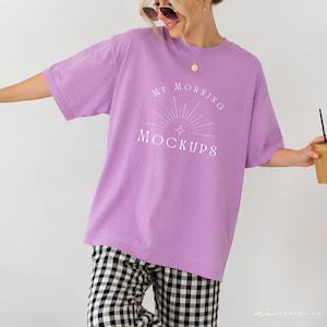 Comfort Colors 1717 Shirt Mockup Color Orchid
