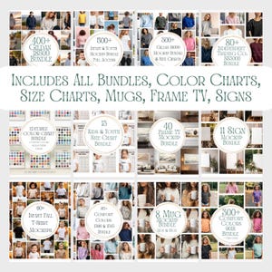 Pacchetto di oltre 5000 mockup: Gildan, Bella Canvas, Comfort Colors (download digitale) immagine 5