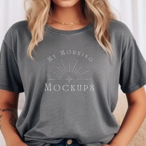 Comfort Colors 1717 Mockup T-shirt Mockup 1717 Granite Mock-up Grey t-shirt mockup Comfort colors Mockup Grey 1717 Mockups Print on Demand