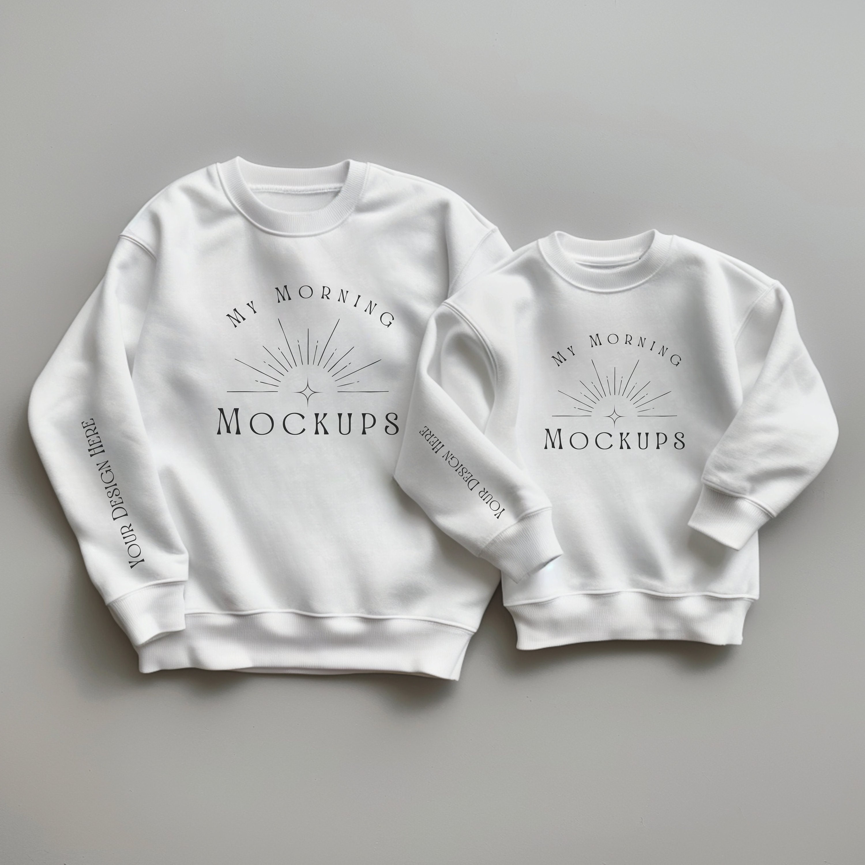 Gildan 18000 Mockup Sweatshirt Mock Up Matching Shirt Mockup Kid Gildan 18000T Mock-up Mommy and Me Mockup Sleeve Mockup for Print on Demand