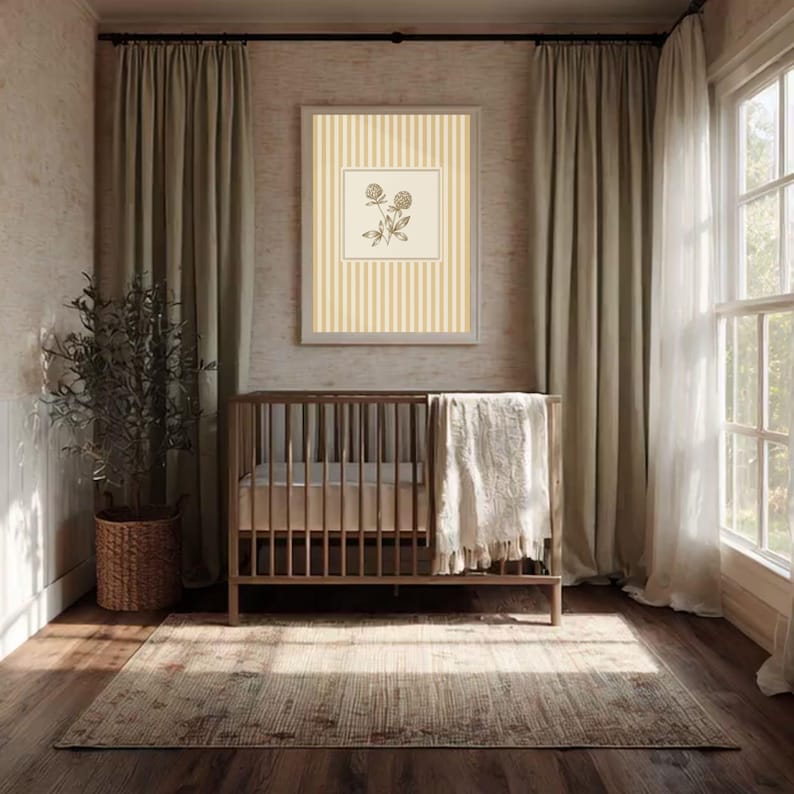 Nursery Frame Video Mockup with Canva Frame Template : Mp4 File 3000X3000 image 3