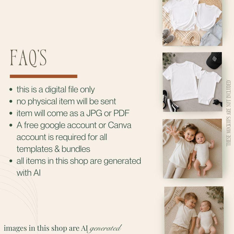 Nursery Frame Video Mockup with Canva Frame Template : Mp4 File 3000X3000 image 6