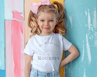 Maquette 9018 couleurs confort blanc : t-shirt enfant (JPG)