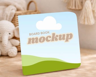 ボードブックのモックアップ - Canva ドラッグ＆ドロップフレームテンプレート（デジタルダウンロード）